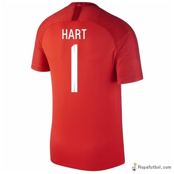 Camiseta Inglaterra Replica Segunda Ropa Hart 2018 Rojo